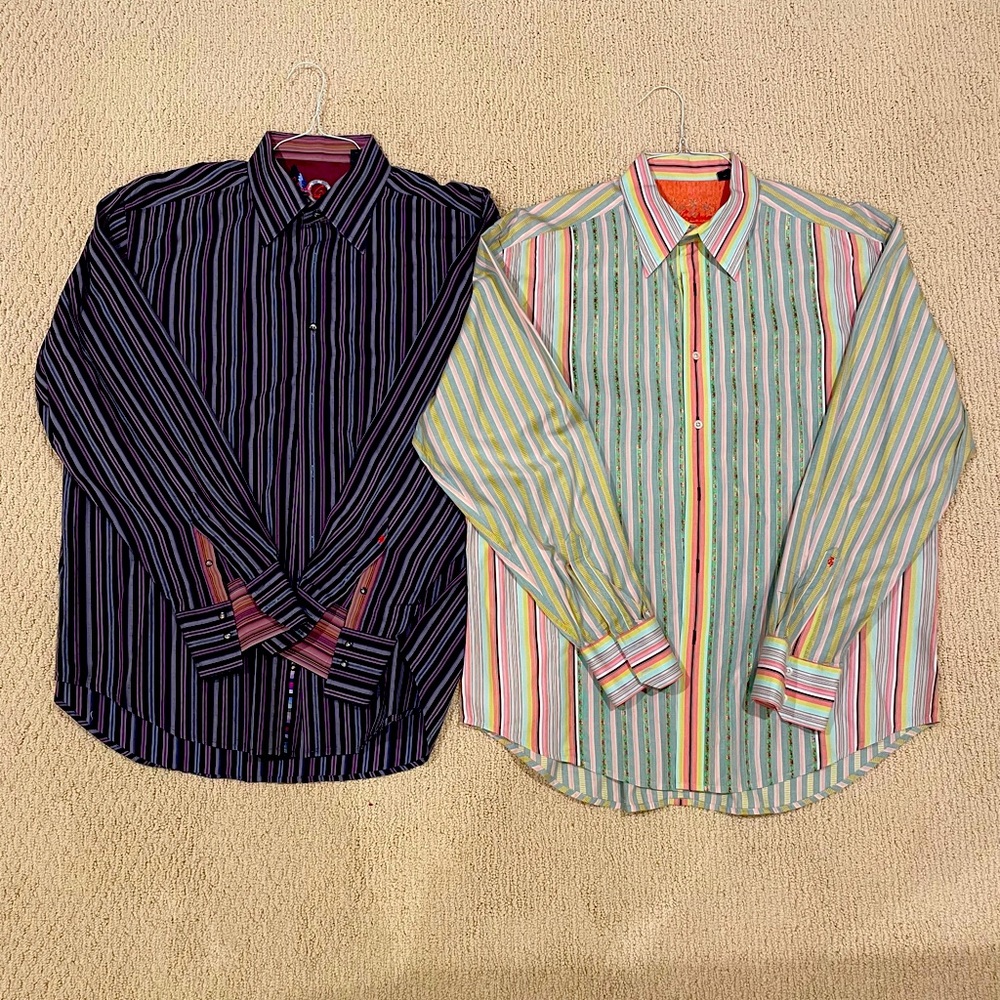 Men’s Robert Graham shirts (2)